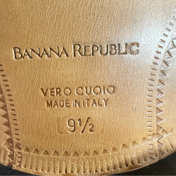Banana Republic Men’s Black Italian Leather Loafers. Size 9 1/2D main image 9